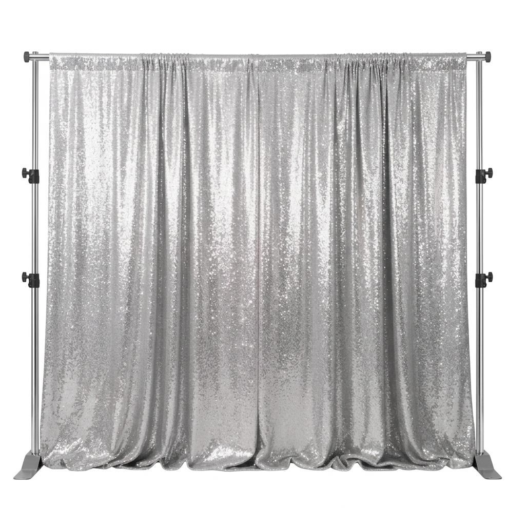 Sudraba zvīņu foto fons 130×300 cm (2 gab.) | WHO-RENT