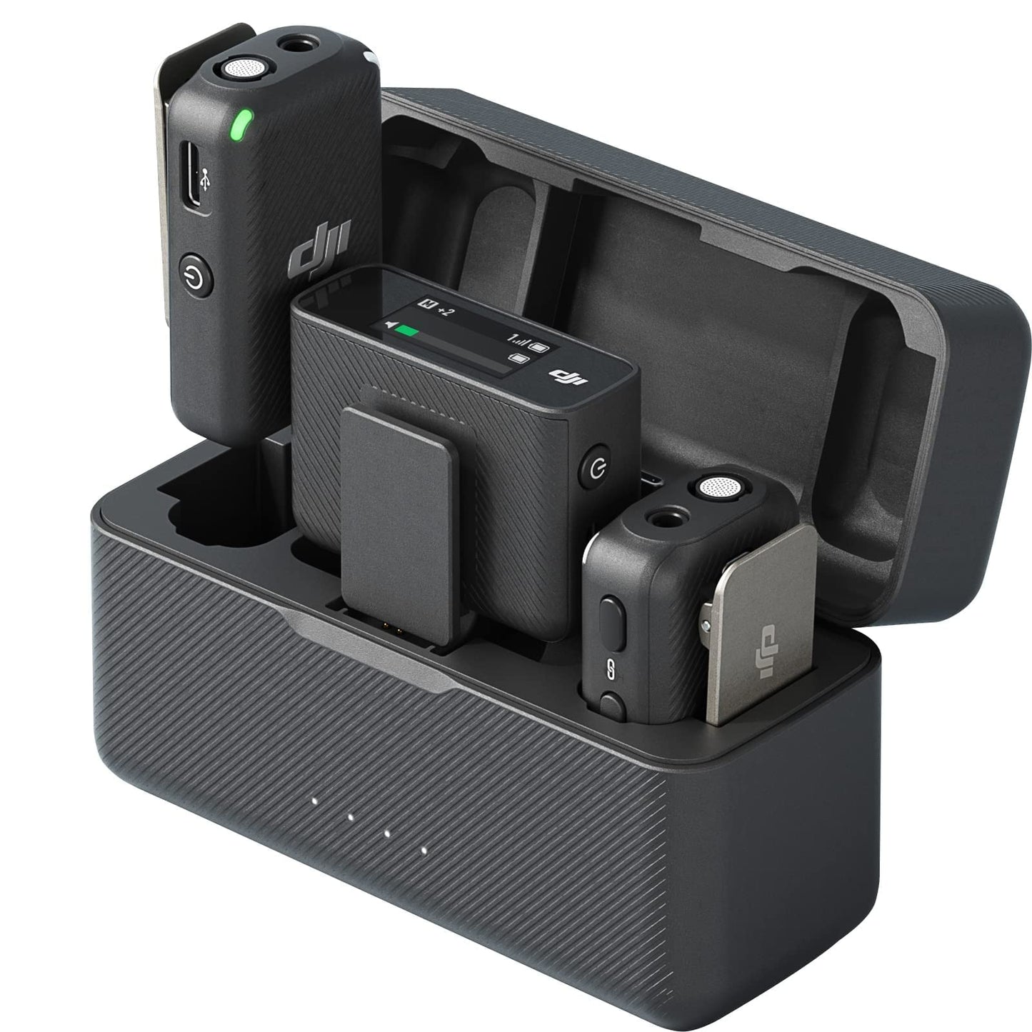 DJI MIC bezvadu radio mikrofonu komplekts 2 TX + 1 RX + ar uzlādes koferi