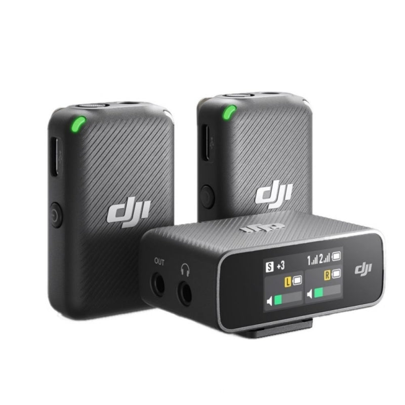 DJI MIC bezvadu radio mikrofonu komplekts 2 TX + 1 RX + ar uzlādes koferi