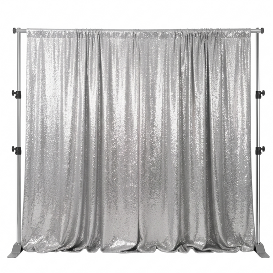 Sudraba zvīņu foto fons 130×300 cm (2 gab.) | WHO-RENT